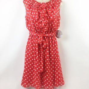Emma & Michelle Red Dot Dress